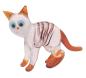 Preview: Katze, stehend (transp.-braun mit Streifen)